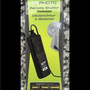 XTGRS Black Remote control Shutter Release for Canon Pentax Samsung trigger DSLR